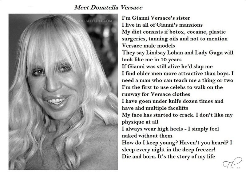 Donatella Versace Facts