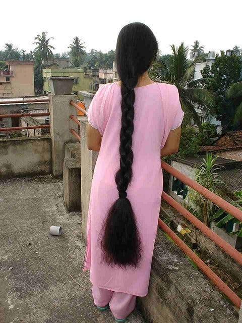 Single braid choti indian