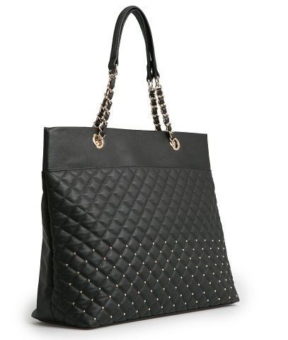 Studded Quilted Shopper Mango Bag