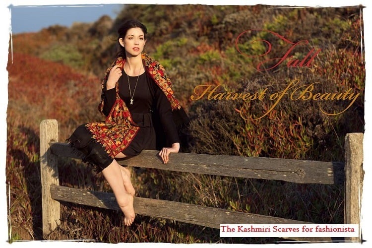 kashmiri-scarves-women kashmiri scarves women