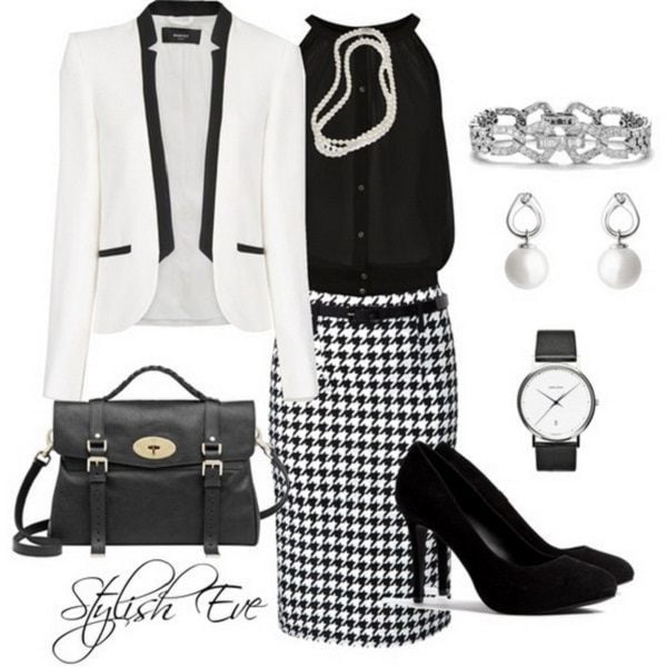 monochrome outfit winter women