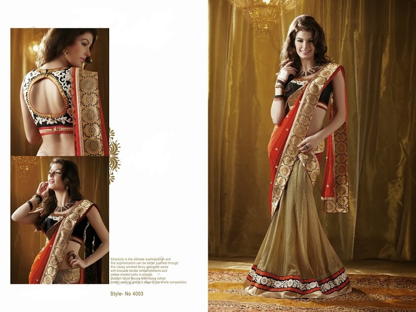 Designer Half Saree