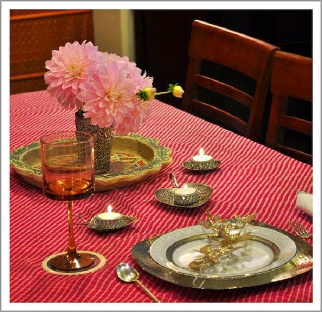 Diwali Decoration Dinner Table