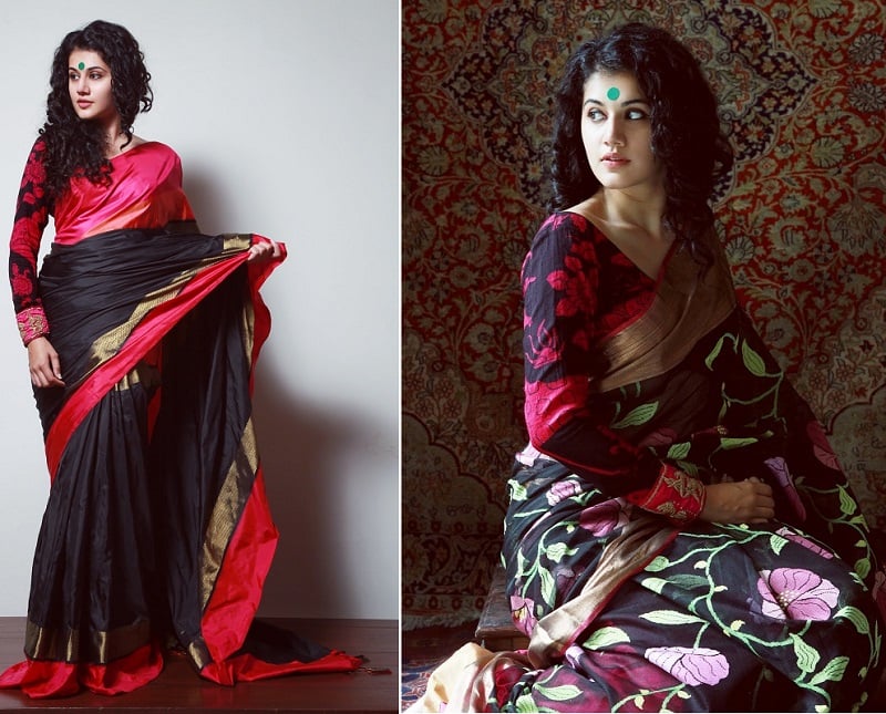 Kanjeevaram fused with Kalamkari sarees diwali