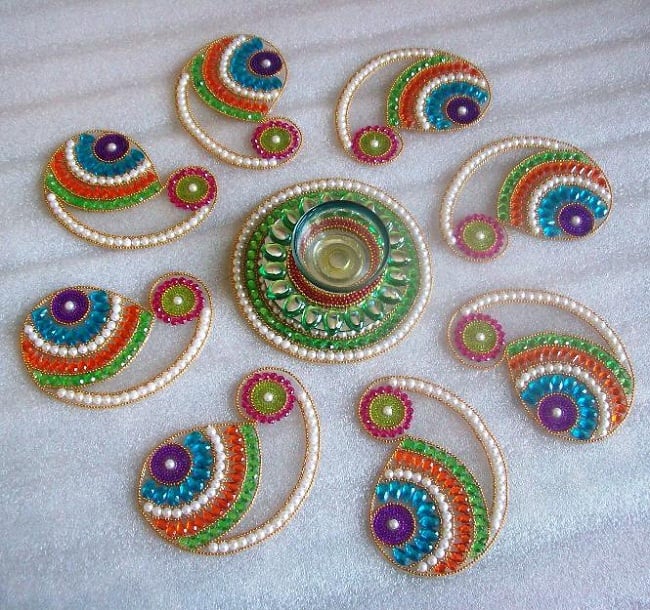 Portable Designer Readymade Rangoli designs