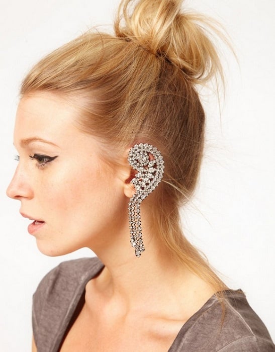 diamond ear cuffs