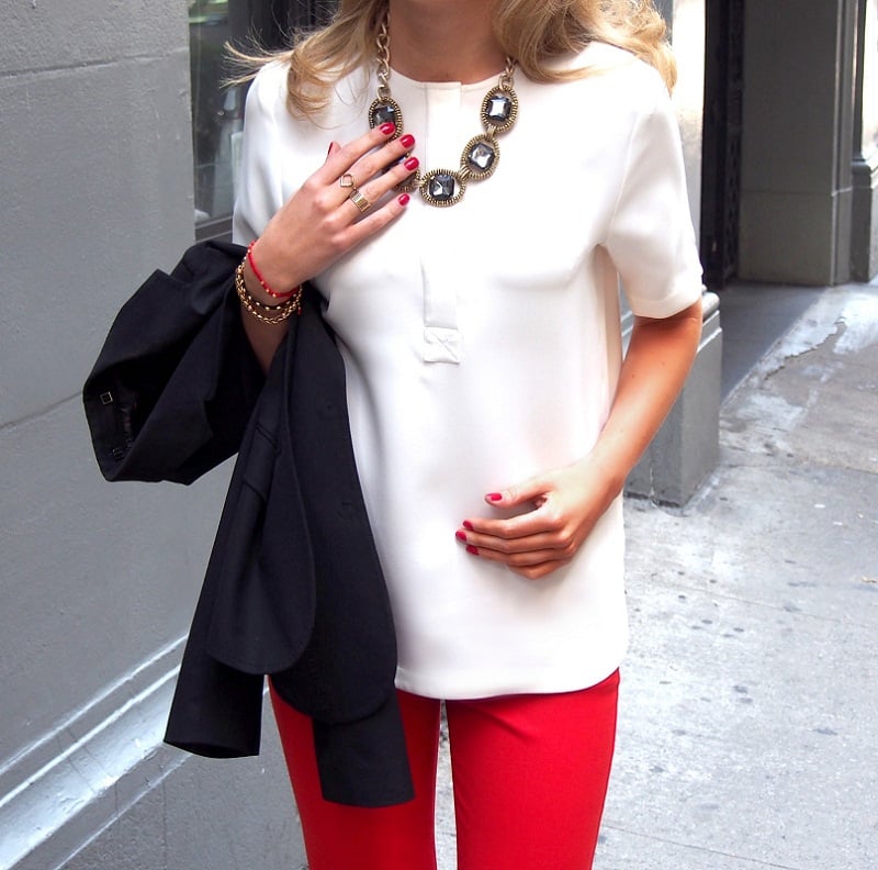 dress to impress white and red fashion