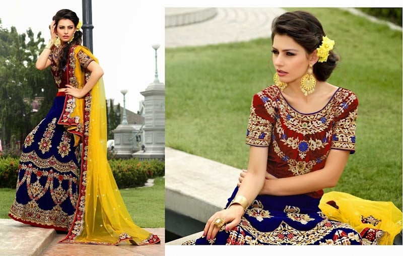 heavy embellishment lehenga