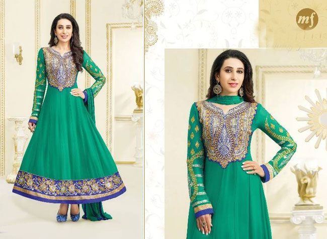 کریشما کاپور طراح anarkali salwar کت و شلوار