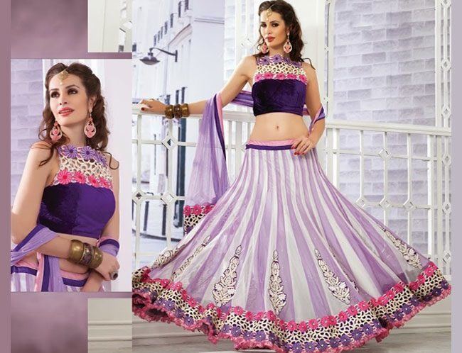 light purple lehenga