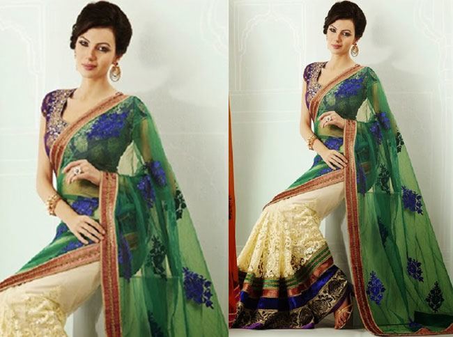 lovely peacock green anarkali