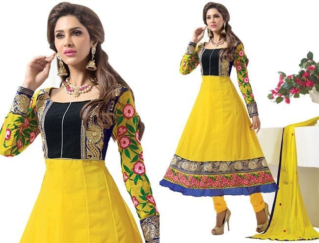 semi stitched salwar suit