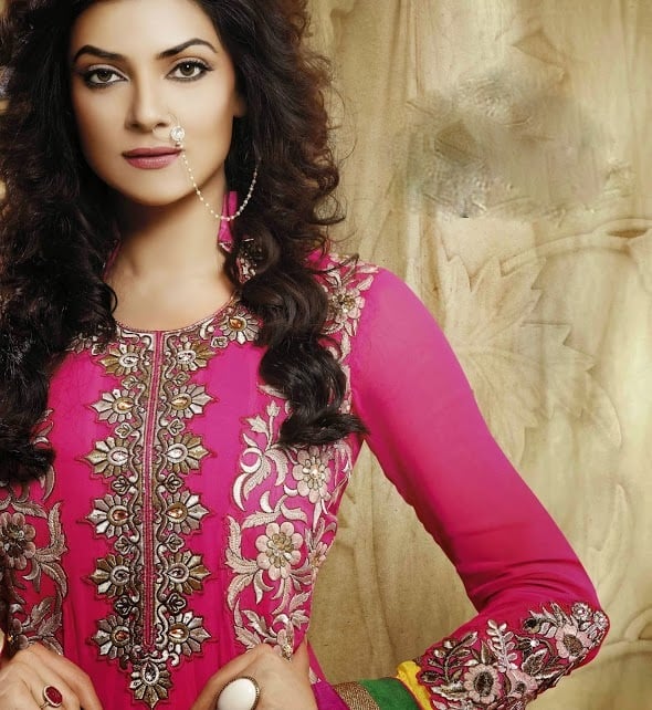 sushmita sen pink anarkali