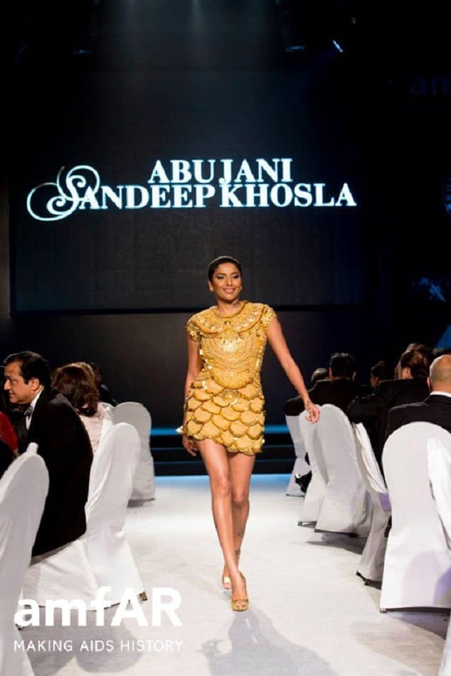 Abu Jani Sandeep Khosla design at Gold Fashion Show