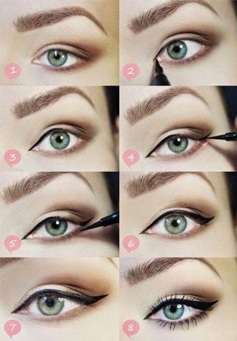 Cat Eye Makeup For small eyes