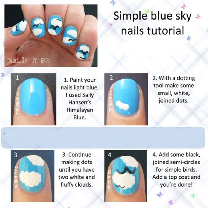 blue-sky-nail-art-tutorial-for-short-nails