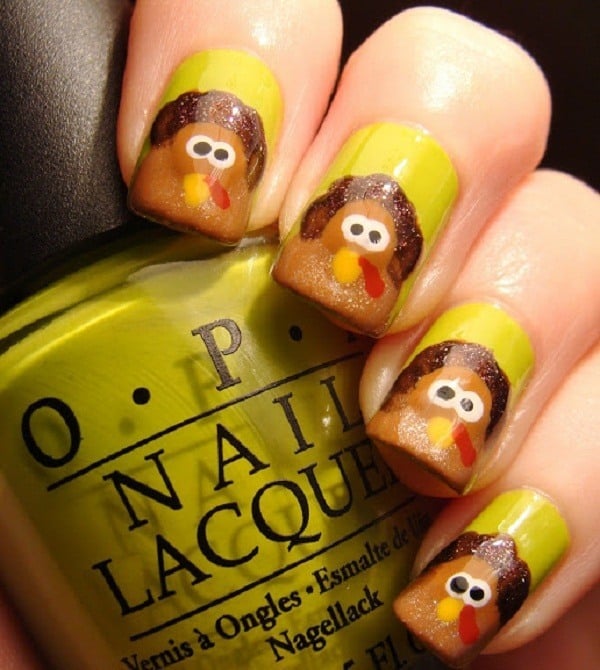 Thanksgiving Nail Art Ideas for Beginners