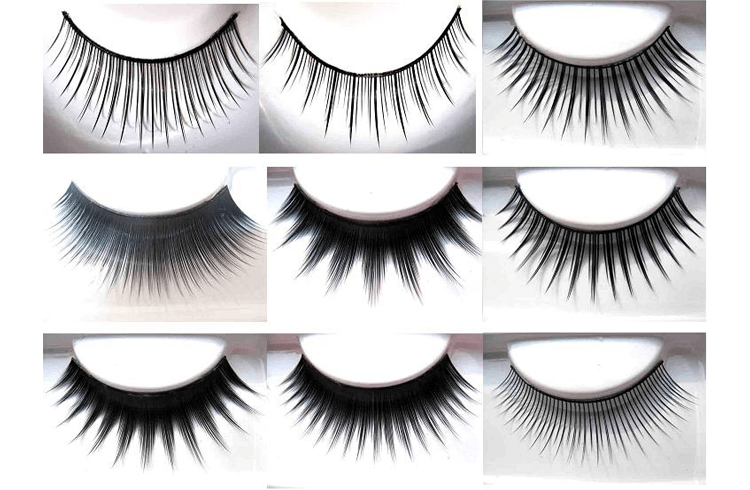 Different types of Fake Eye Lashes