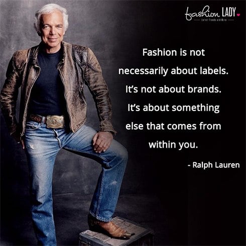 Ralph Lauren Fashion Quotes