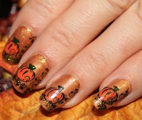 Thanksgiving Nail Art Ideas for Beginners