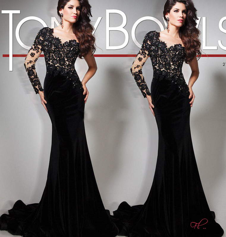 black prom dress