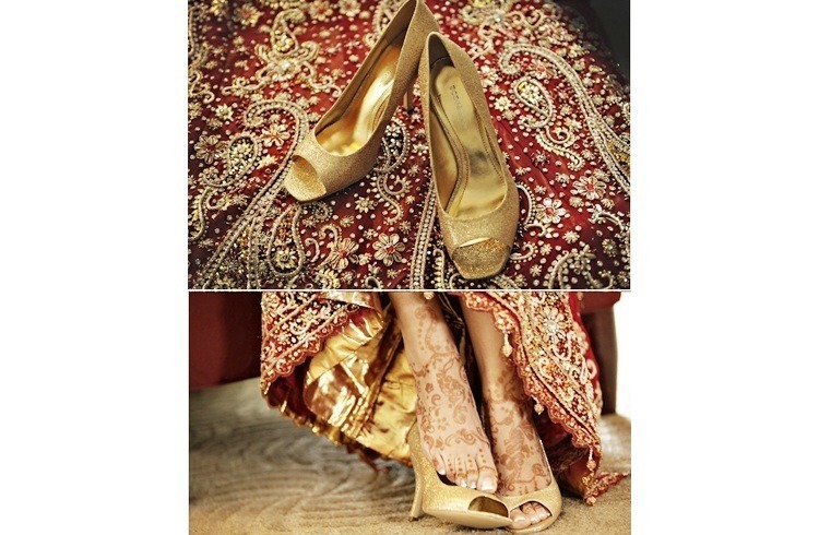 Bridal footwear for wedding