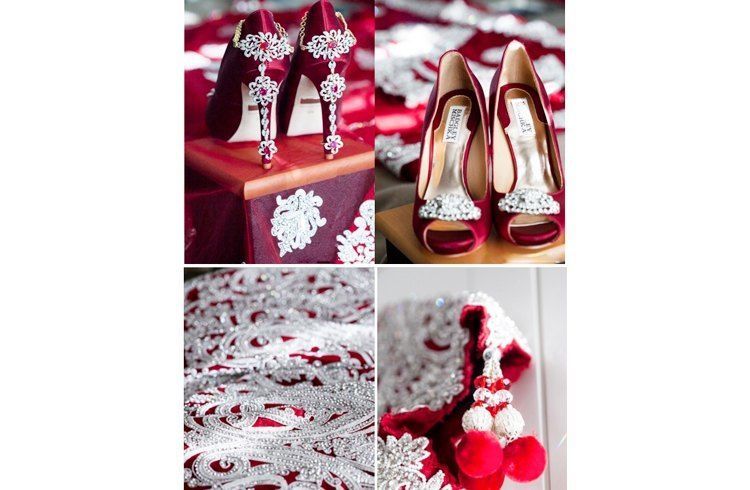 Indian weddings bridal footwear Bridal wedding shoes