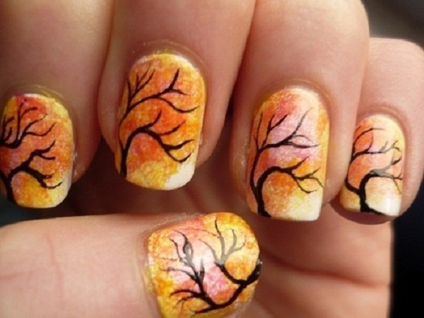 9. Acorn and Oak Leaf Nail Design - wide 7