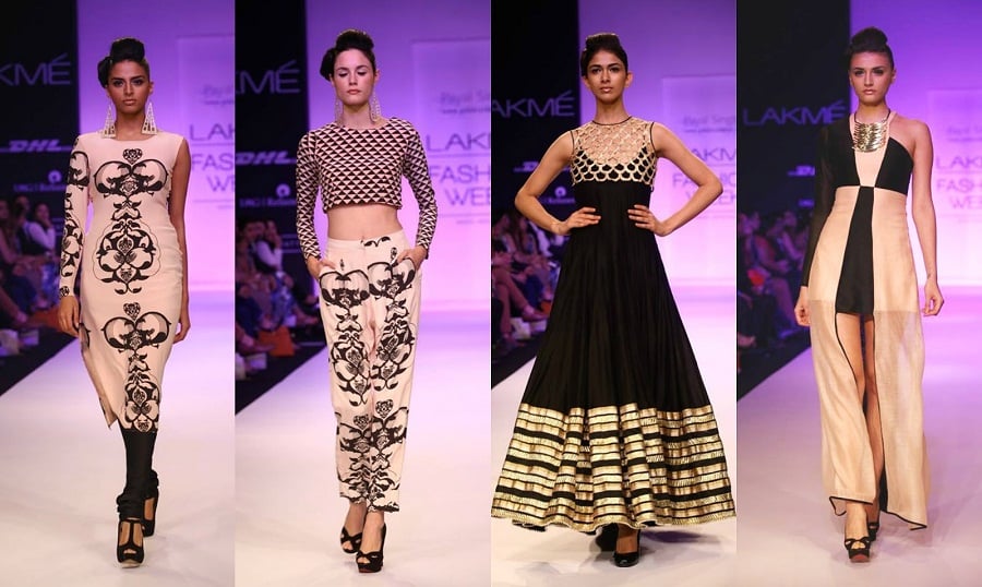 fusion ethnic wear payal singhal lakme fashion week