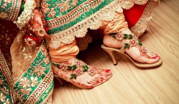 Indian bridal footwear