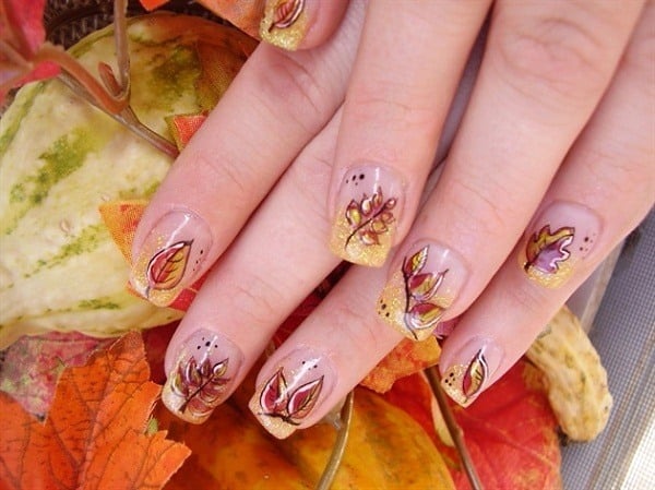 thanksgiving-autumn-leaves-nail-art-designs