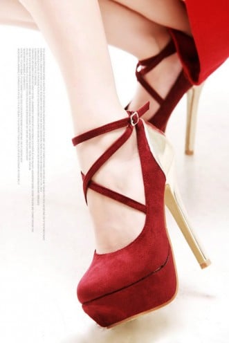 High heeled footwear