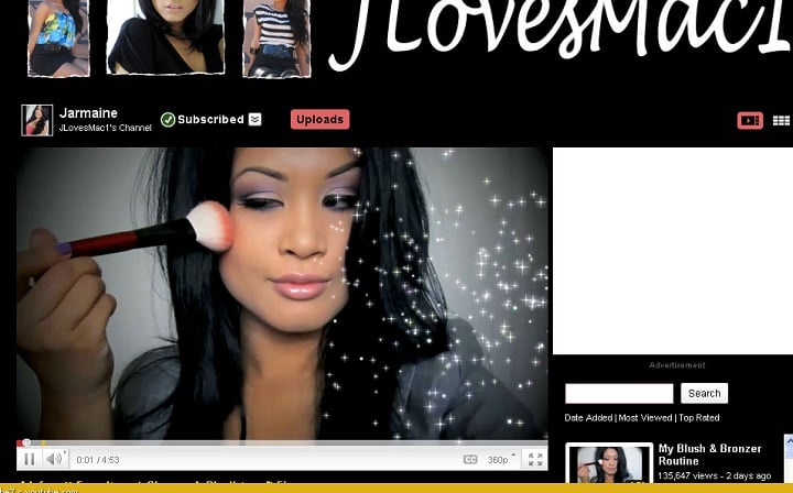 JLovesMac youtube makeup guru