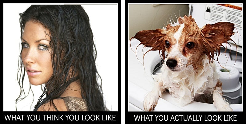 wet hair at office Office fashion crime