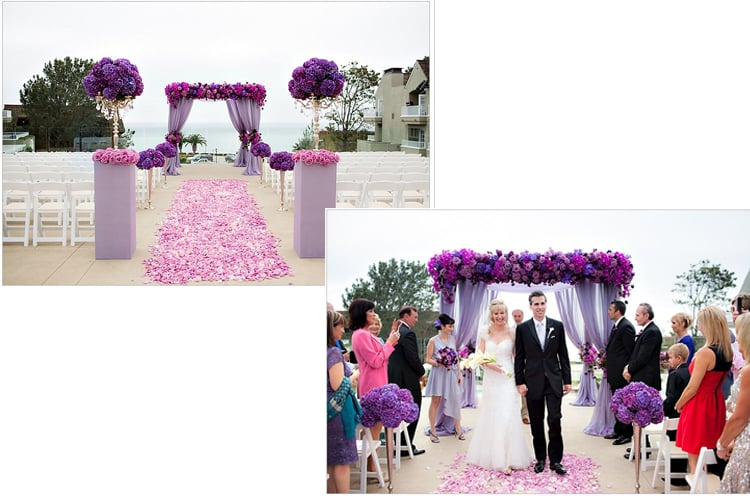 Pantone Radiant Orchid Wedding Decorations