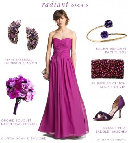 Radiant Orchid Wedding Dress