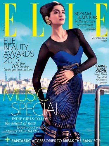 Sonam Kapoor on Cover of Elle Magazine