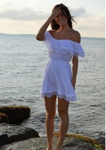 White beach dresses