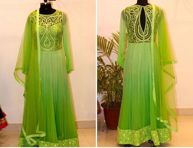 green anarkali suits in hyderabad