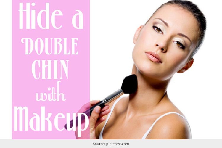 how to hide a double chin with makeup