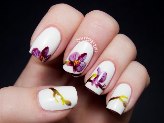 pantone radiant orchid nail art pantone radiant orchid nail art