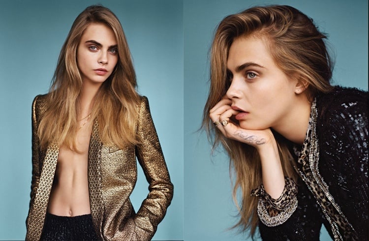 Cara on magazine cover