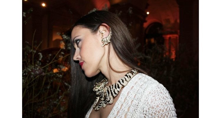 Roberto Cavalli’s tiger ear cuffs