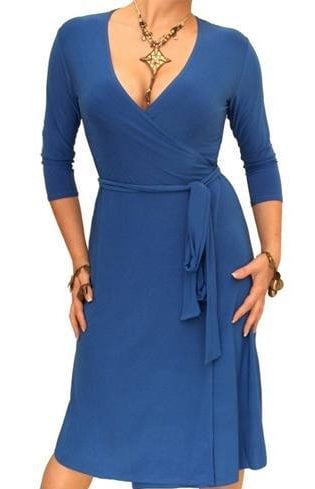 Wrap Up Dress For Women with broad shoulders