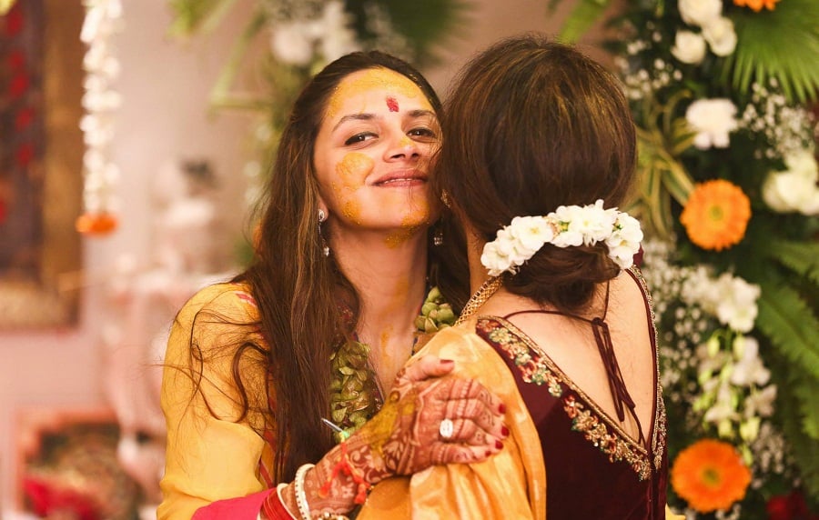 ahana-deol-wedding-haldi-ceremony