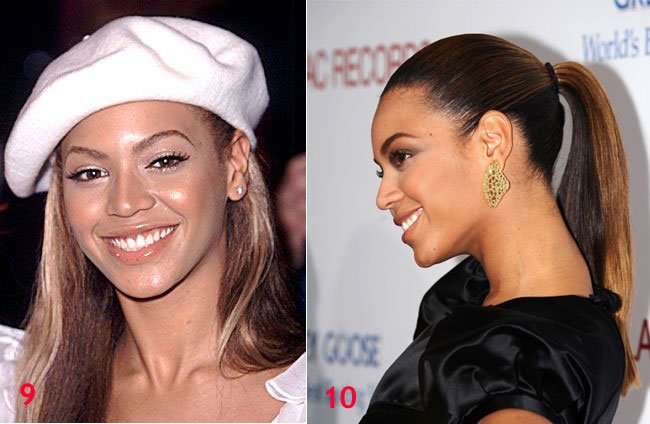 Beyonce chic ponytail hairstyle