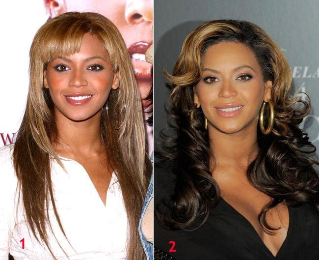 Beyonce hairstyle waves curly