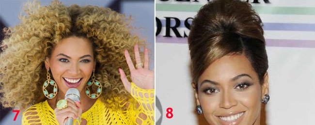 Beyonce voluminous classic hairstyle