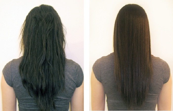 Hair-starightening-tutorial-=before-after