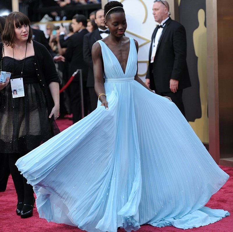 Lupita Nyong’o-oscars-2014-red-carpet